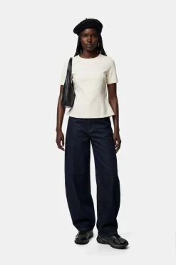 Pclilu Ss O-Neck Top