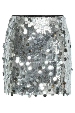 Pcmalou Sequin Mini Skirt