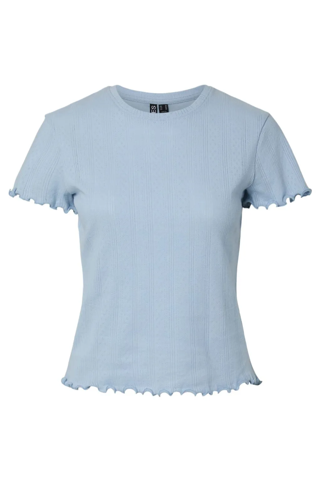 Pcmarie Ss O-Neck Poin Top