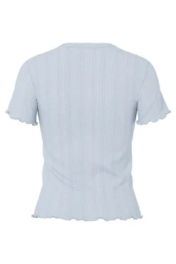 Pcmarie Ss O-Neck Poin Top