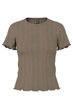 Pcmarie Ss O-Neck Poin Top
