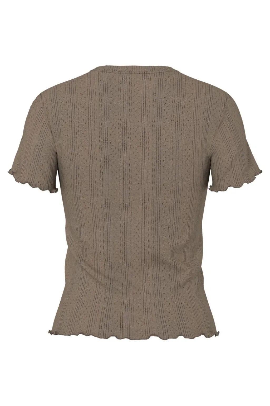 Pcmarie Ss O-Neck Poin Top