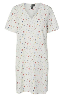 Pcmia Ss V-Neck Short Dress