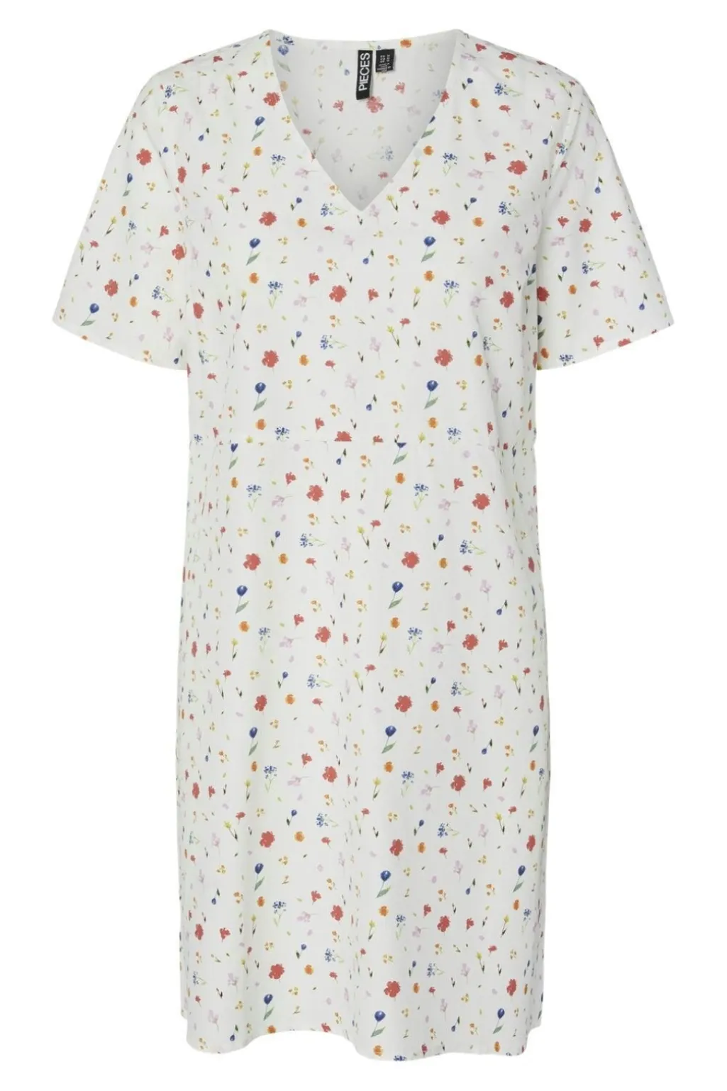Pcmia Ss V-Neck Short Dress