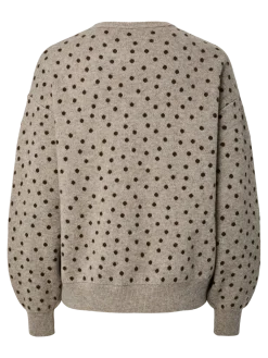 Pcnancy Ls O-Neck Dot Knit
