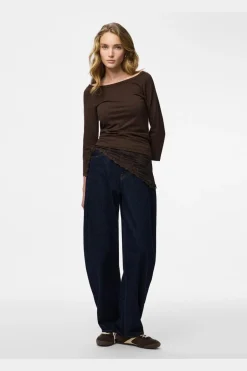 Pcphoebe 3/4 Boatneck Top