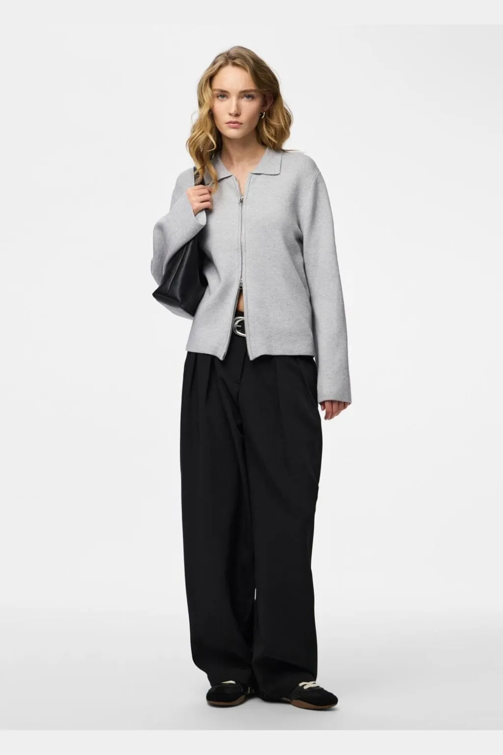 Pcraja Ls Zip Knit Cardigan