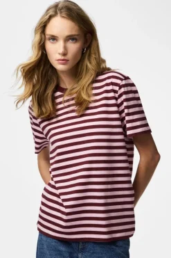 Pcria Ss Tee Multicol Stripes