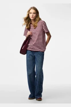 Pcria Ss Tee Multicol Stripes