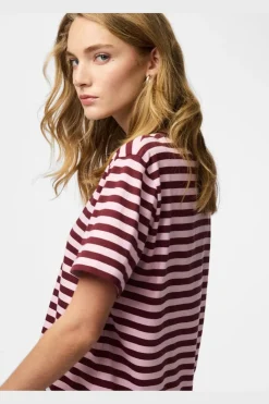 Pcria Ss Tee Multicol Stripes