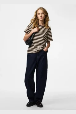 Pcria Ss Tee Multicol Stripes