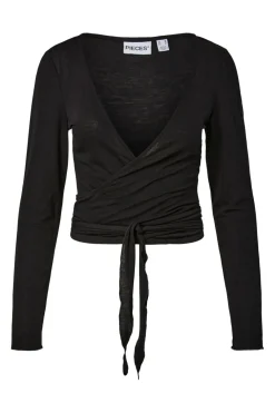 Pcroya Ballerina Ls Wrap Top