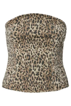 Pcsalume Denim Corset Top