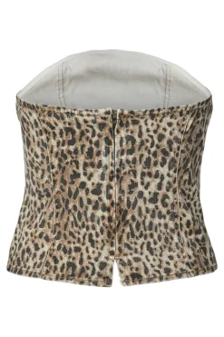 Pcsalume Denim Corset Top