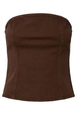Pcsalume Denim Corset Top