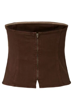 Pcsalume Denim Corset Top