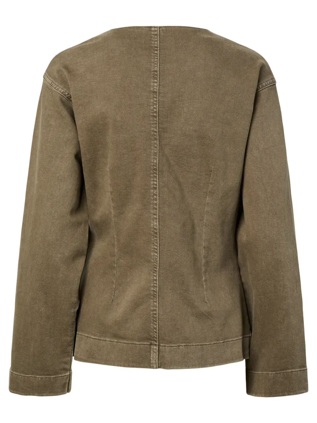Pcsilke Ls Col Denim Shirt