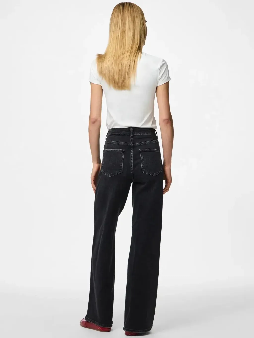 Pcsilke Wide Jeans Bl