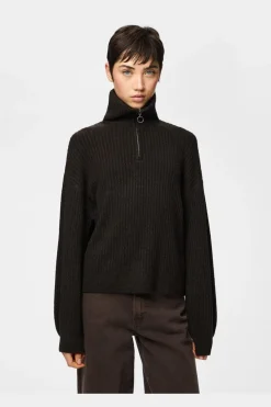 Pcsilly Ls Half Zip Knit