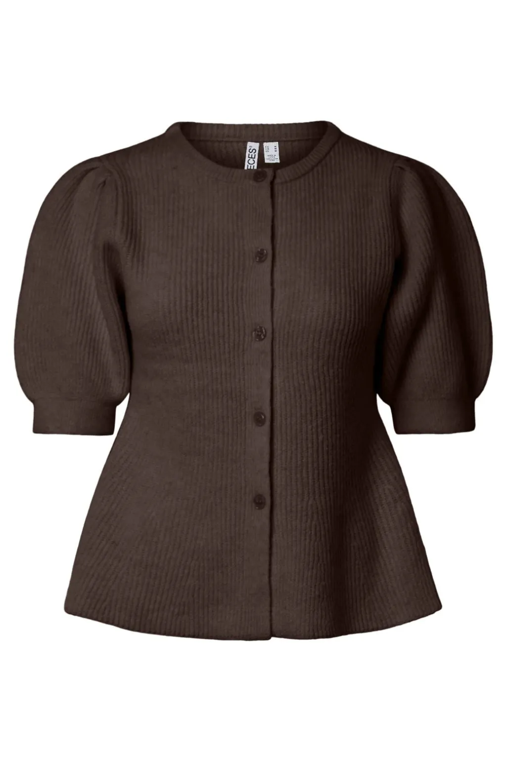 Pcsilly Ss Puff Knit Cardigan