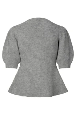 Pcsilly Ss Puff Knit Cardigan