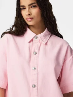 Pcsky Ss A-Shape Denim Dress