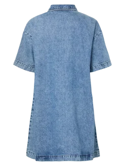 Pcsky Ss A-Shape Denim Dress