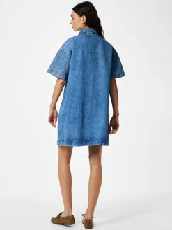 Pcsky Ss A-Shape Denim Dress