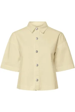 Pcsky Ss A-Shape Denim Top