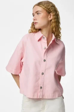 Pcsky Ss A-Shape Denim Top
