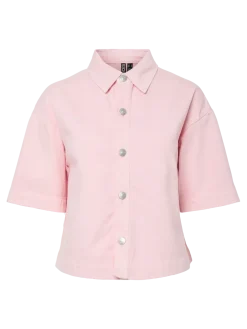 Pcsky Ss A-Shape Denim Top