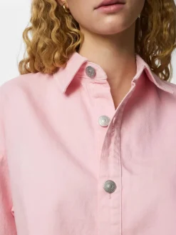Pcsky Ss A-Shape Denim Top