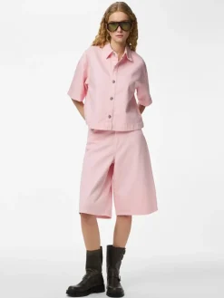 Pcsky Ss A-Shape Denim Top
