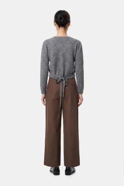 Pctea Lace Detail Wide Pant