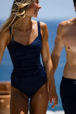 Potenza Solid Swimsuit Recycled Swimsuit Pews2136
