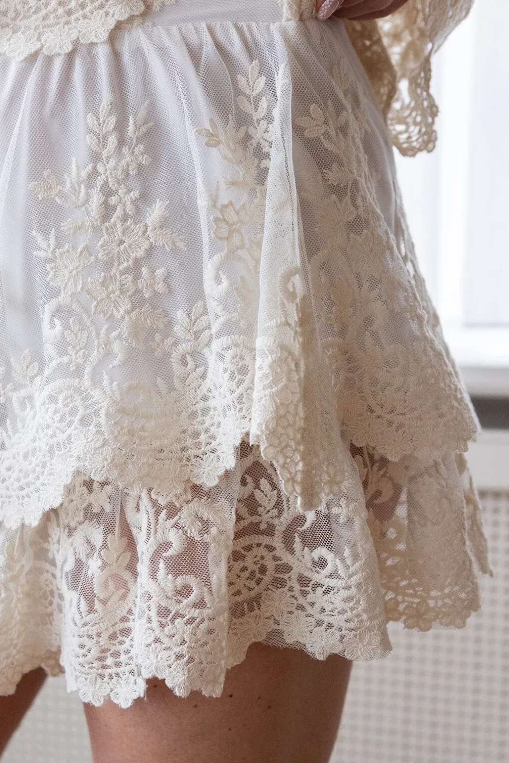 Rikke V Lace Skorts 170072