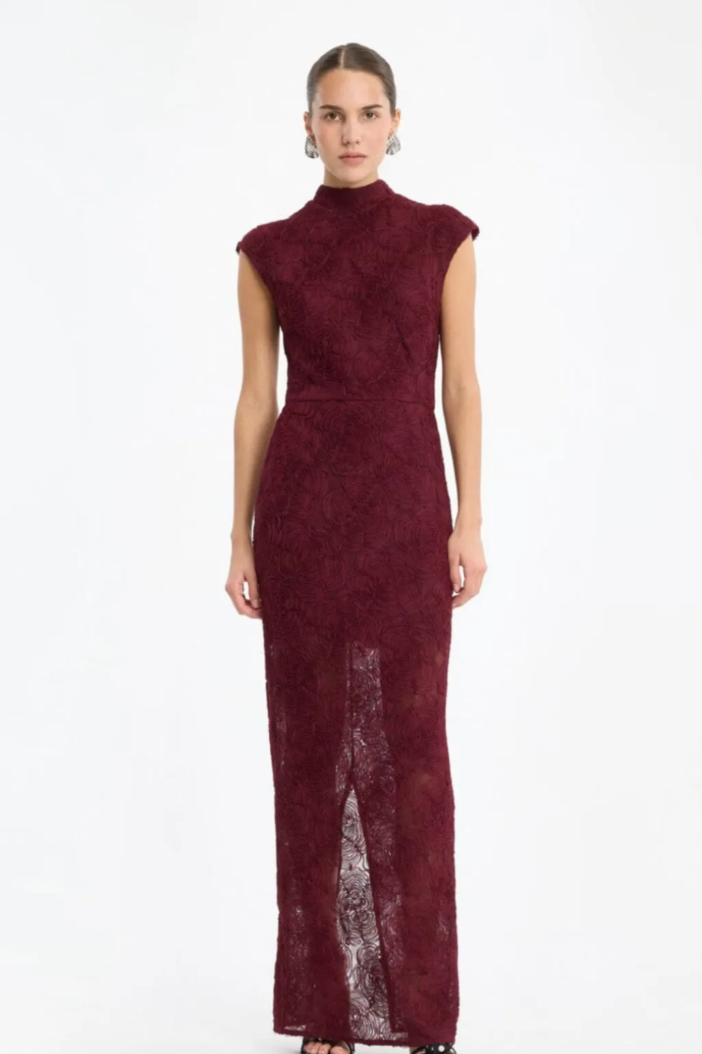 Rtflower Mesh Maxi Dress 116273741
