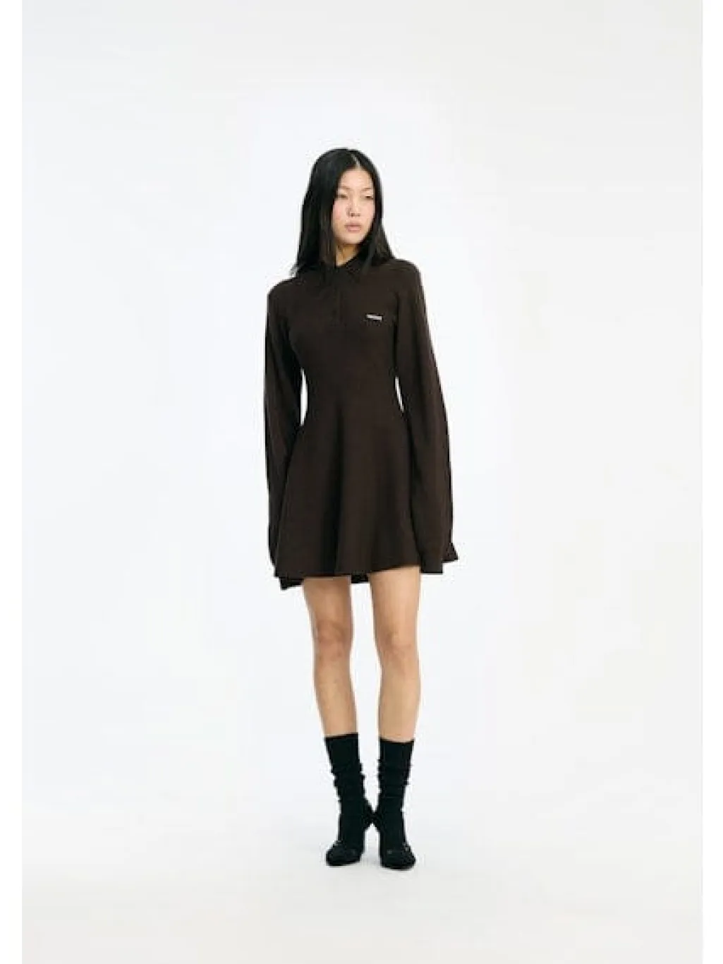 Rtslinky Knit Polo Dress 1154881667