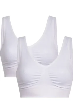 Sbhaily Bra top wide strap 2 pak