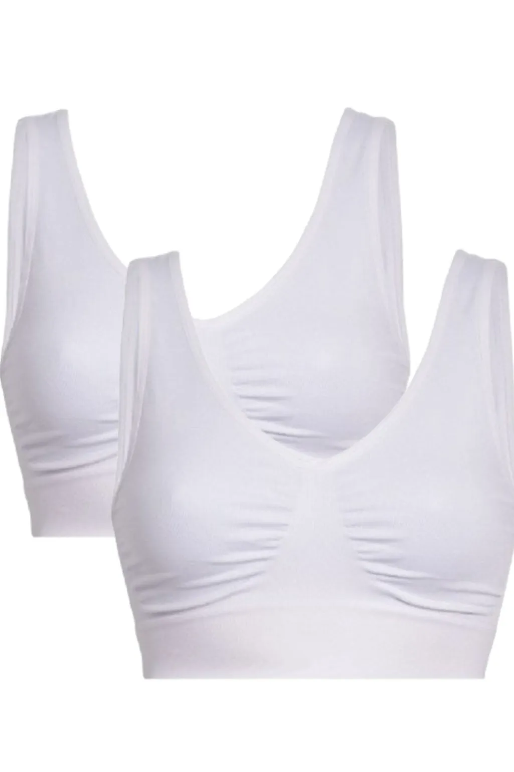 Sbhaily Bra top wide strap 2 pak