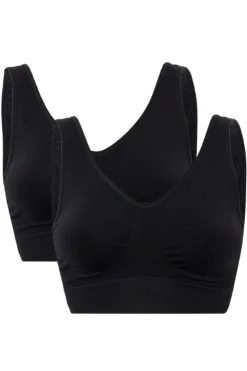 Sbhaily Bra top wide strap 2 pak