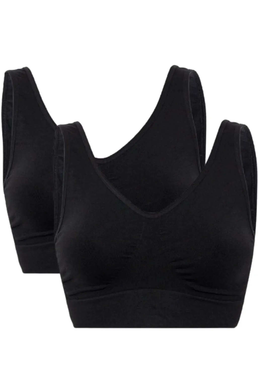 Sbhaily Bra top wide strap 2 pak