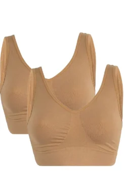 Sbhaily Bra top wide strap 2 pak