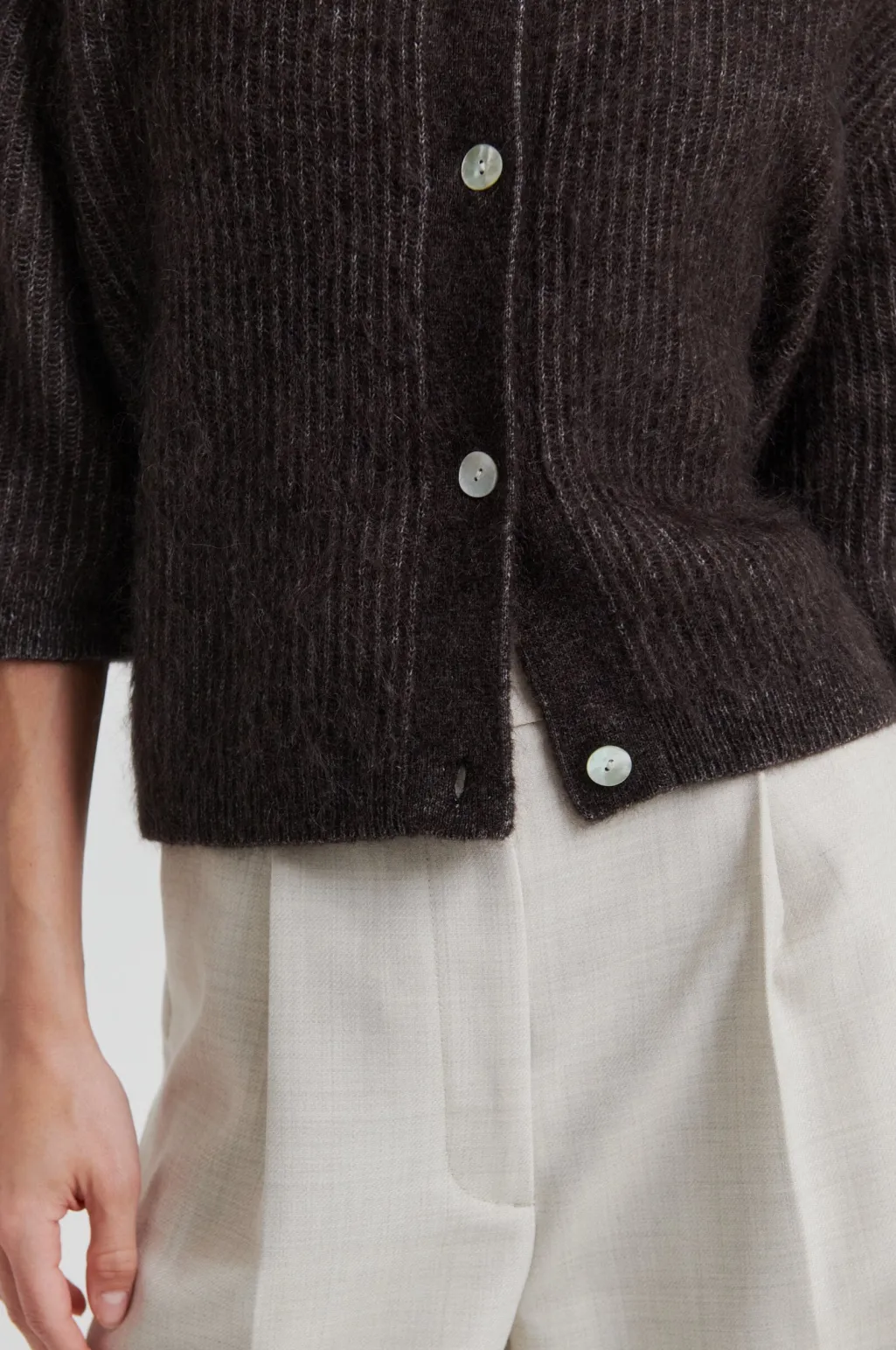 Sfandrea Knit Rib Cardigan 58367