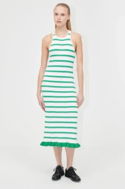 Sg2383 Lightweight Knit, Ruffle Tank Dresssg-pf25-d147-2383