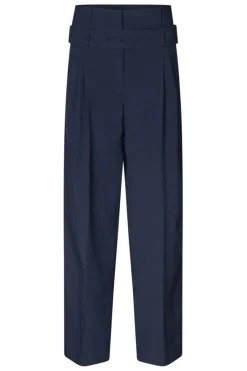 Sg2435 Pinstripe Tailoring, Belted Tailored Pantssg-aw25-p113-2435