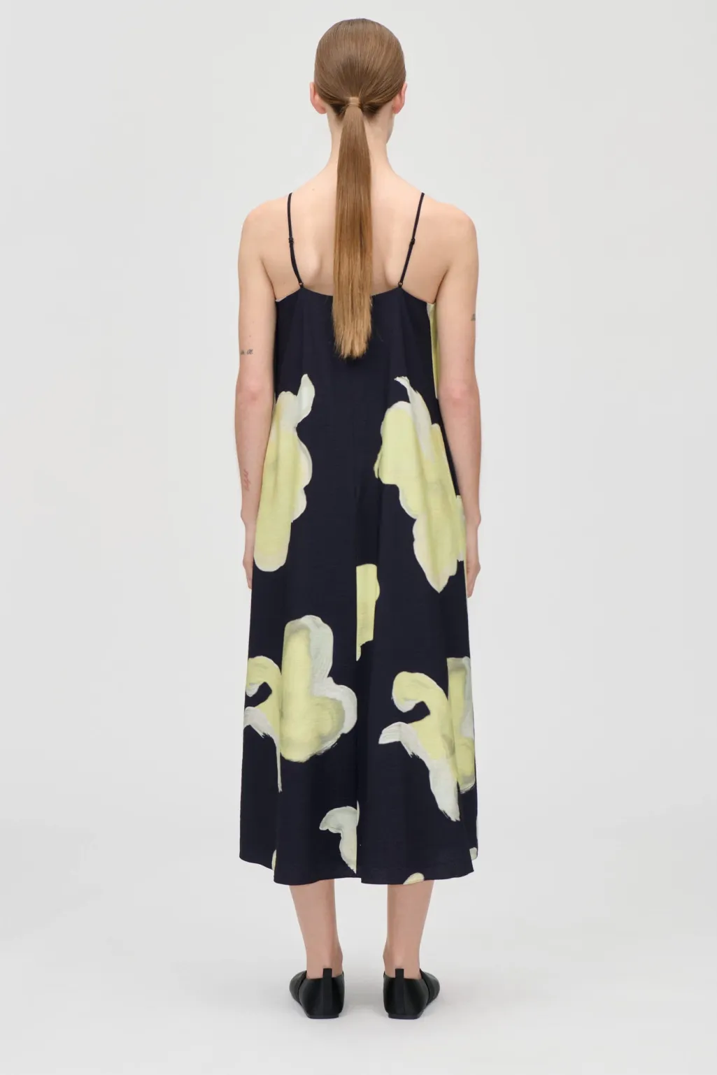 Sg2450 Printed Viscose, Floral Long Dresssg-ps26-d207-2450