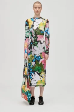 Sg2244 Stocking Jersey, Pullover Long Sleeve Midi Dresssg-aw25-d074-2244