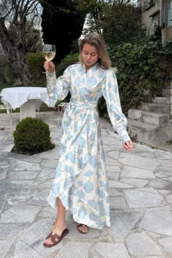 Signeic Long Wrap Dress A23600
