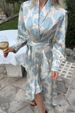 Signeic Long Wrap Dress A23600